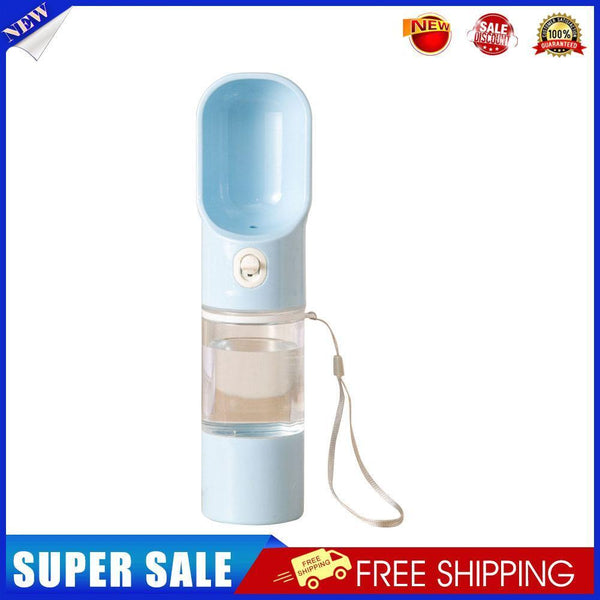 Portable Pet Dog Water Bottle Travel Outdoor Walking Drinking Cups (Blue)