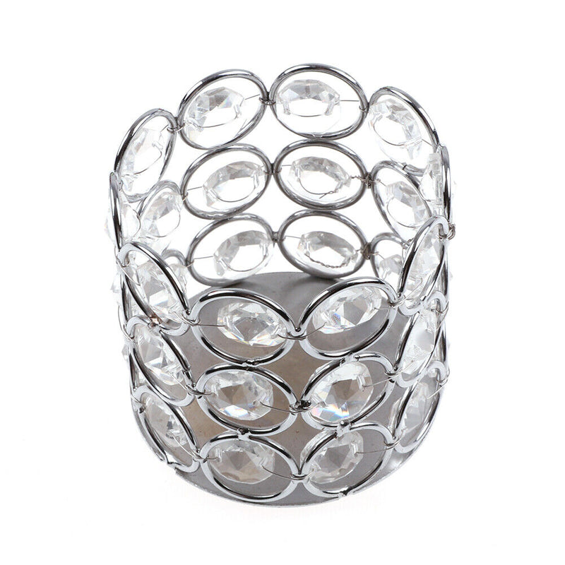 Crystal Candlestick Pen Holder Makeup Box Candlelight Dinner Props Wedding De