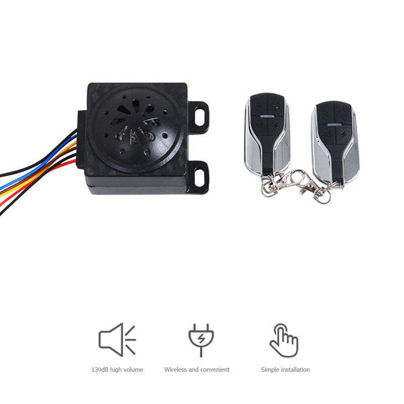 Remote Control Electric Scooter Alarm 110dB Moped Anti-theft Alarm Safe Sys