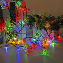 Solar Moroccan Ball Lamp String LED Metal Hollow Colorful Fairy Light (7m)