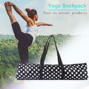 Yoga Mat Bag Oxford Waterproof Pilates Sport Exercise Carry Backpack (Dots)