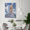Cartoon Girl 5D DIY Full Round Drill Diamond Painting Rhinestone Canvas Handw