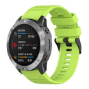 Silicone Strap Adjustable Bracelet for Garmin Fenix 6X/Fenix 6X Pro (Lime)