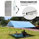 10pcs Outdoor Camping Tent Awning Pole Aluminum Adjustable Canopy Support R