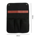 Canvas Storage Bag Camping Chair Arm Cell Phone Multi Pocket Hanging Organi