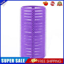Self Grip Hair Rollers DIY Hairdressing Self-Adhesive Curling Rod (Purple)