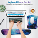 Non Slip Mice Pad Wrist Rest Mouse Mat Keyboard Pad Memory Foam For PC Laptop