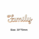 Script Alphabet Tree Crafts Wedding Wooden Letters DIY Family Word Decorations