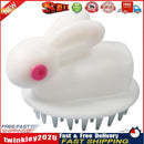 Silicone Head Scalp Massage Brush Shampoo Hair Washing Bath Comb (White) Newly