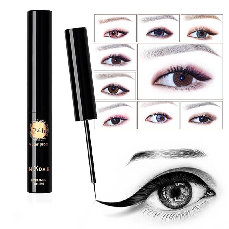 MIXDAIR Liquid Eyeliner Pencil Smooth Eyeliner Quick Dry Waterproof Two Pen H