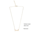 Unisex Women Men Name Collar Chain Nameplate Pendant Necklace Gift (Sarah) Newly