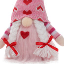 Bow Love Dwarf Ornaments Faceless Rudolph Valentines Xmas Wedding Decor (A)