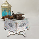 Wood Eid Al-Fitr Islamic Bookshelf Bible Quran Koran Holy Book Stand (D)