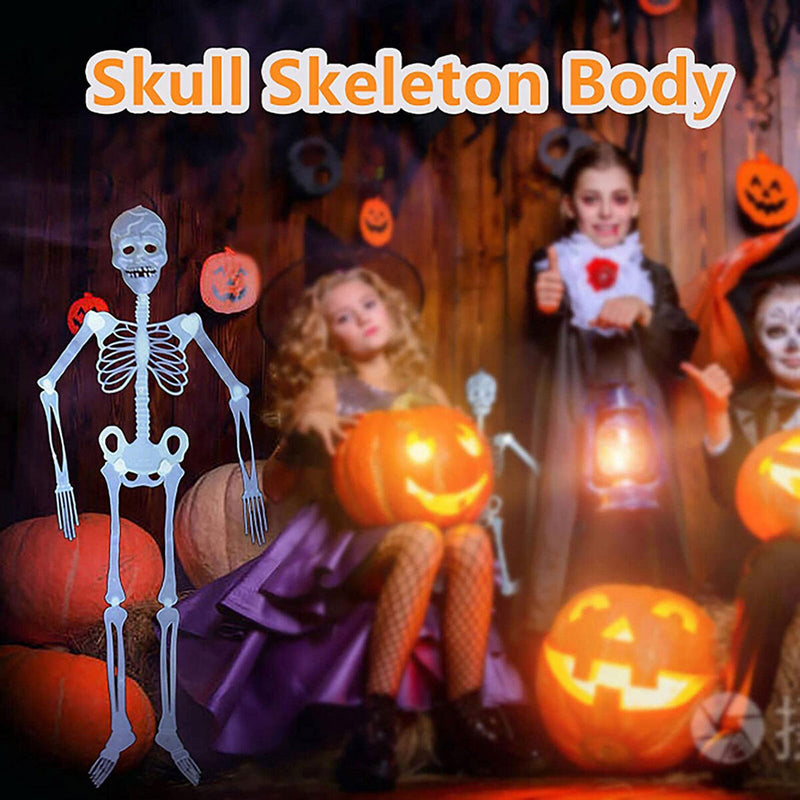 Halloween Luminous Skeleton Decor Glow-in-The-Dark Skeleton Prop Hanging Prop
