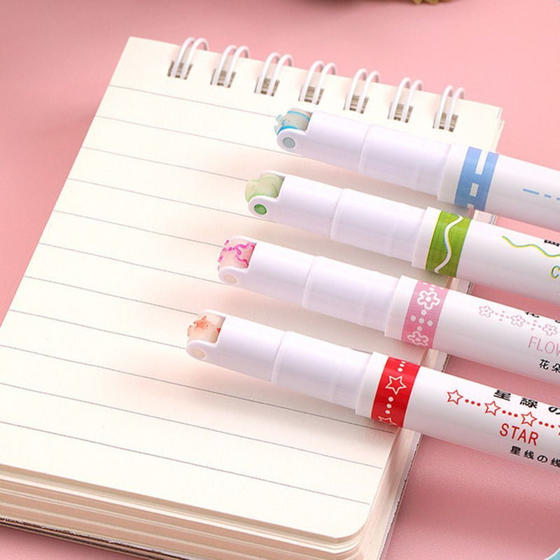 Drawing Tools Curve Highlighter Pen Multiple Shapes Integrated Markers Pen