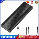 M2 SSD Disk Enclosure Hard Drive Box (Dual Protocol-10Gbps C-A+C-C Black)