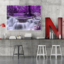 Paint By Numbers Purple Forest Waterfall DIY Acrylic Painting Kit (B964)