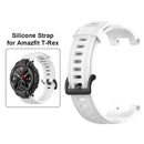 Silicone Watch Strap Band for Huami Amazfit T-Rex Pro/Amazfit T-Rex (White)