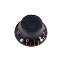 4x Electric Guitar Speed Volume Tone Control Knob Cap for EPI LP (Black) Newly