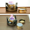 Portable Mini Alcohol Stove Burning w/ Stand Camping Cooking Furnace (Gray)