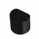 Public Toilet Bathroom Black Round Shape Knob Partition Handle Handle Plastic