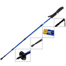 4-Section Anti-Shock Hiking Walking Trekking Trail Poles Stick Adjustable Canes