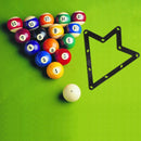 6pcs/Pack 9 Ball/10 Ball Billiard Triangle Magic Rack Sheet Fun Game Parts Newly