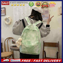 Tie Dye Backpack Casual Daypack Travel Gradient Color Nylon Rucksack for College
