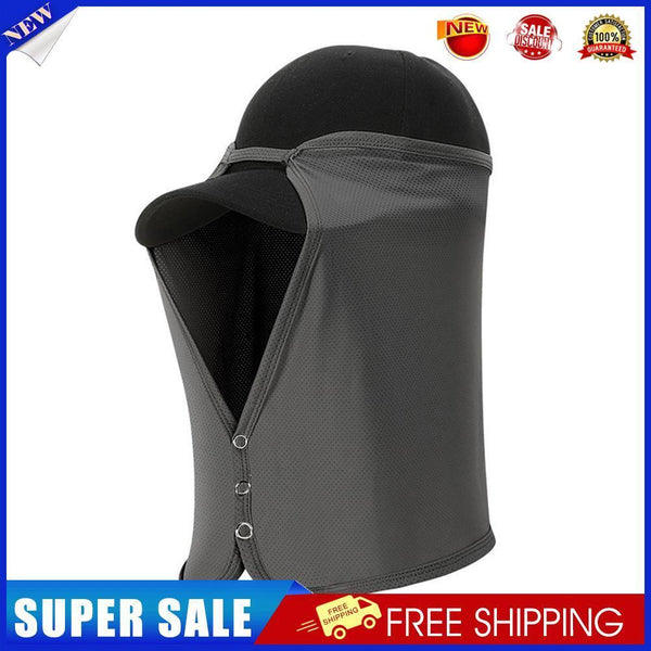 Sunshade Cap Quick-Drying Outdoor Neck Protection Face Cover (Dark Gray)