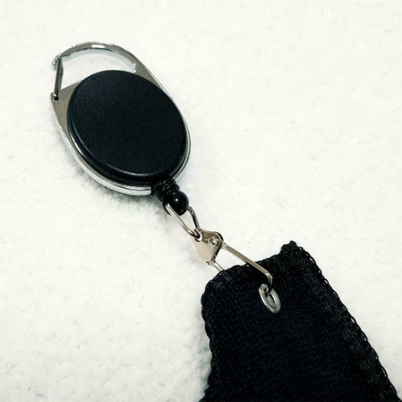 1 X Golf Towel Waffle Pattern Cotton W/ Carabiner Cleaning Towels SALE TOP M6X8