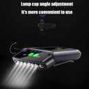 USB Rechargeable Sensor Headlight Clip On Cap Hat 100LM Night Fishing Headlamp