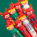 Decor Christmas Ballpoint Pen Ten Color Pen Stationery Gingerbread Man