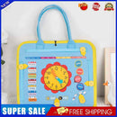 Kids Busy Board Felt Cloth Zipper Buckle Bag Toys Montessori Early Education
