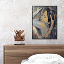 Frameless Oil Paint By Numbers Hugging Couple DIY Canvas Picture Craft Kit