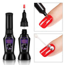 Rhinestones Nail Glue for False Nail Tips Clear Point Drill Gel with Needle