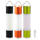 USB Rechargeable LED Telescopic Flashlight Zoomable Hanging Torch (Orange)