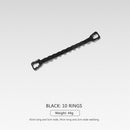 10-ring Camping Hanging Rope Tent Cup Lamp Hanger Clothes Line (Black) Newly