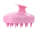 Silicone Hair Washing Comb Brush Head Scalp Massage Brush (Pink) Newly