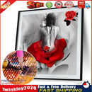 5D DIY Round Drill Diamond Painting Rose Girl Cross Stitch Embroidery Kit Newly