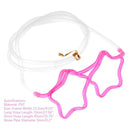 Creative Flexible Soft Plastic Glasses Straw Kid Party Drinking Tube (A) Newly
