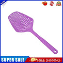 Plastic No-stick Water Ice Shovel Filter Long Strainer Colander (Purple)