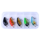 4.5cm 4g Wobbler Fishing Lure Crankbait Mini Bait Fishing Tackle (5pcs)