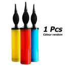 DIY Plastic Portable Hand Push Inflator Balloon Air Pump Inflatable Toys Newly