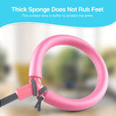 Folding Jumping Rope Ball Glowing One Foot Skip KIds Fitness Toys (Pink) Newly