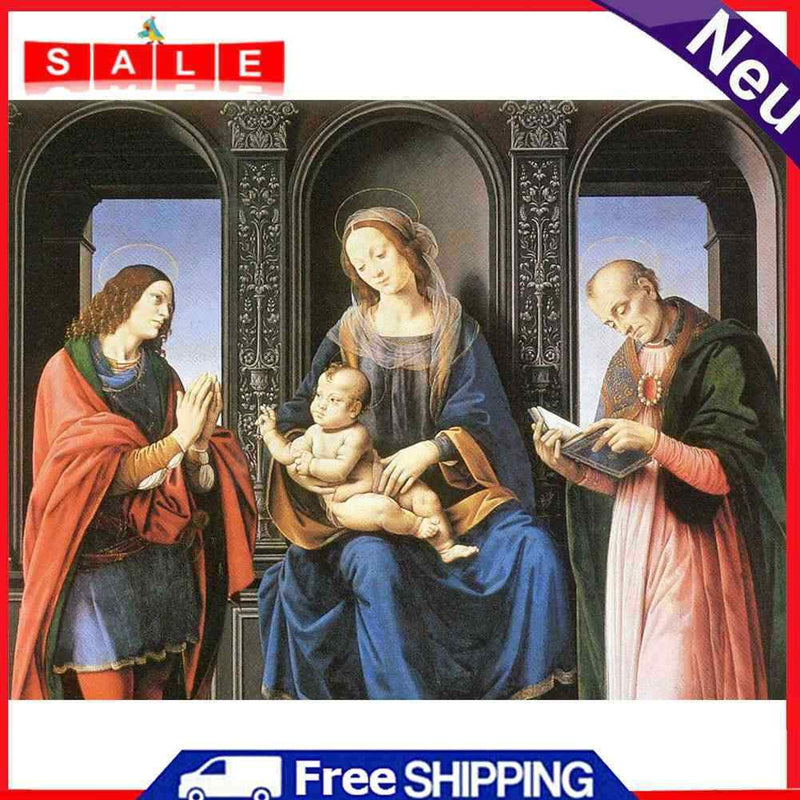 5D DIY Full Drill Diamond Painting Religious Embroidery Mosaic Craft Decor Kit