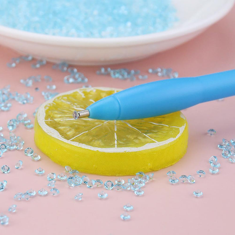 Diamond Painting Pen Round/Square Tip Point Drills Pens (Blue Hard Ball)