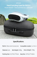 For PICO 4 Storage Bag VR Glasses All-In-One Head Protective Suitcase Gray