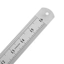 Stainless Steel Metal Straight Ruler Double Sided Measuring Tool (400mm) Newly