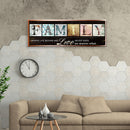 DIY Full Round Drill Rhinestone Diamond Painting Family Letter Handwork Home Art
