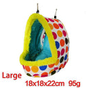 Hanging Thick Plush Parrot Tent Pet Hammock Bird Nest Cage Hamster Sleep Bag